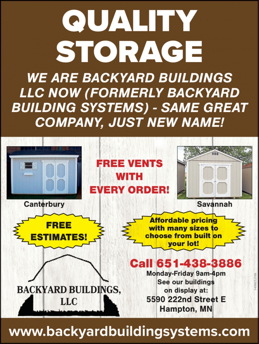 Backyard Building Systems