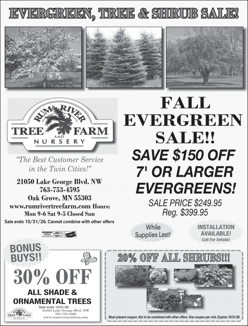 Rum River Tree Farm Nursery