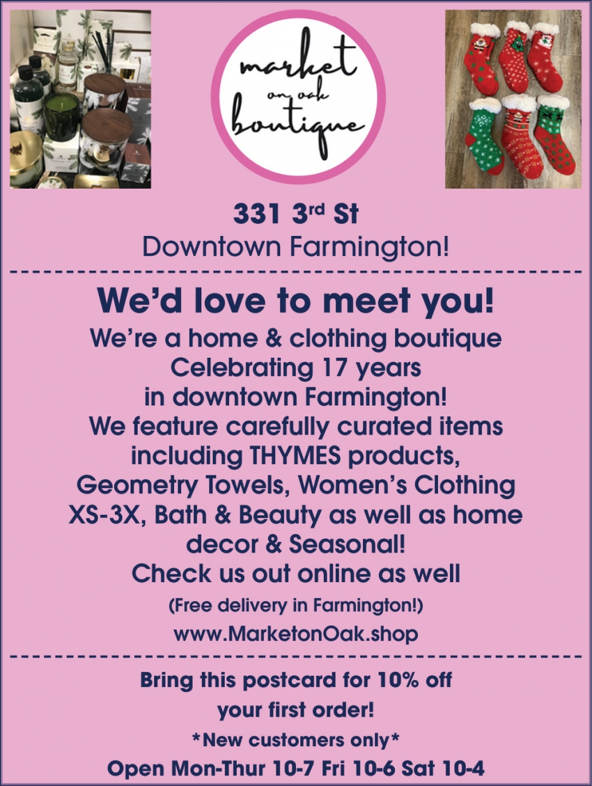 The Market on Oak Boutique