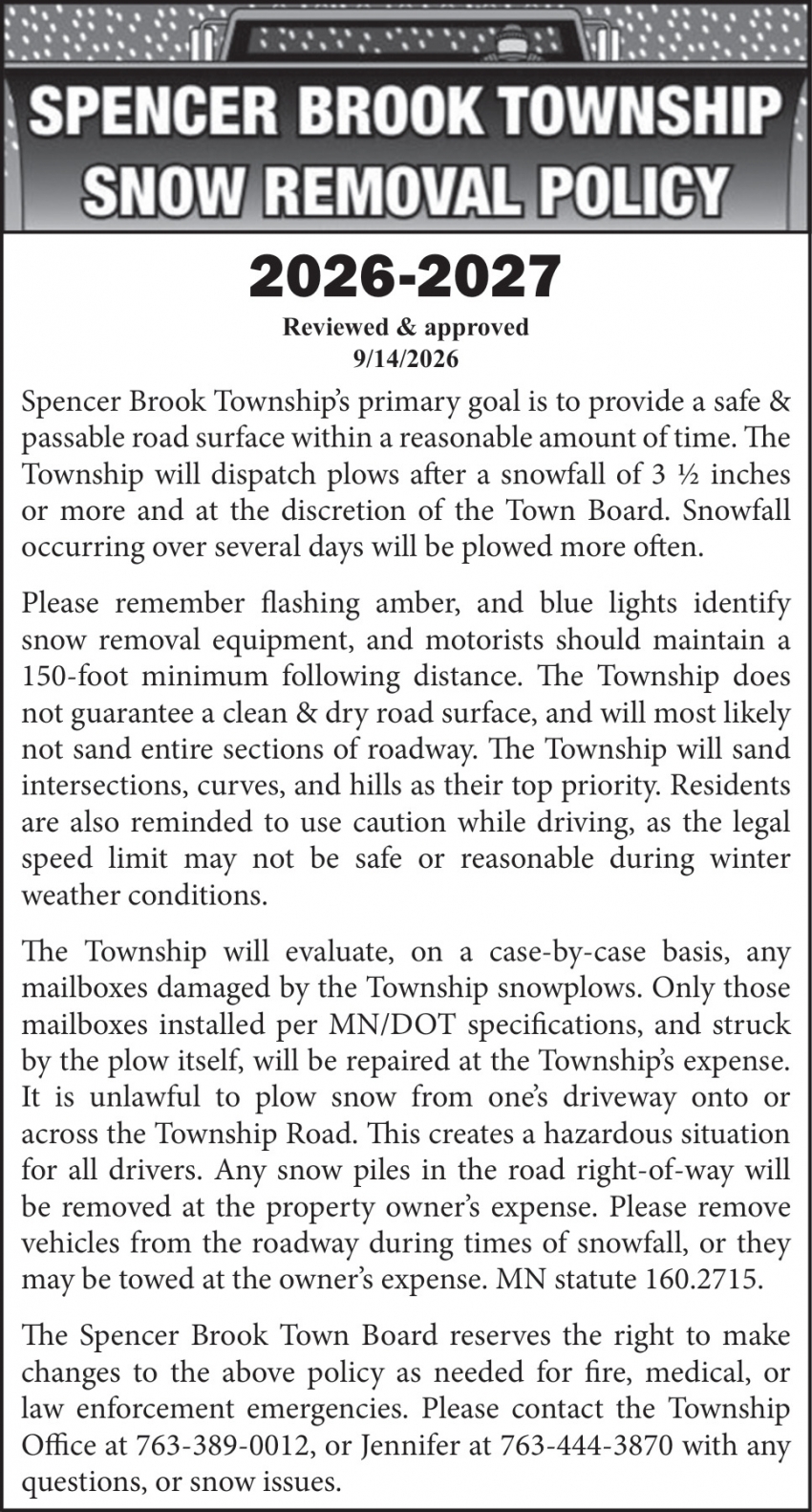 Spencer Brook Township 