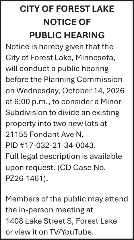 City Of Forest Lake