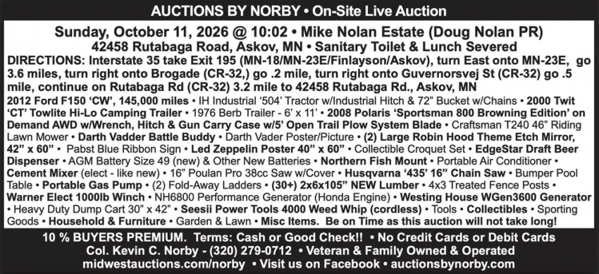 Auctions by Robyn & Norby