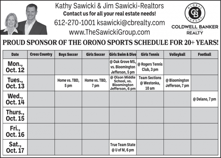 Kathy Sawicki & Jim Sawicki - Coldwell Banker