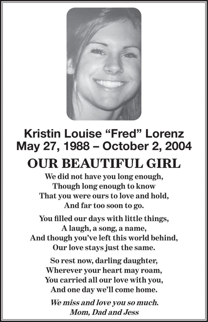 The Family of Kristin Louise Lorenz
