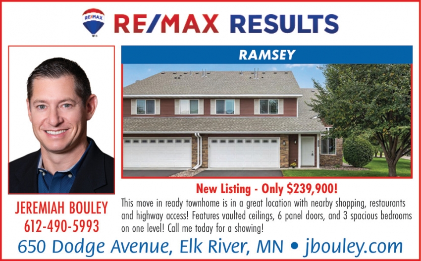 Re/Max Results - Jeremiah Bouley