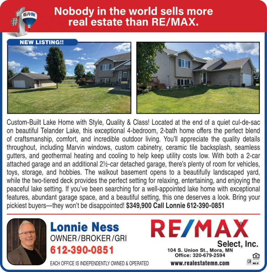 Lonnie Ness - Re/Max Select, Inc