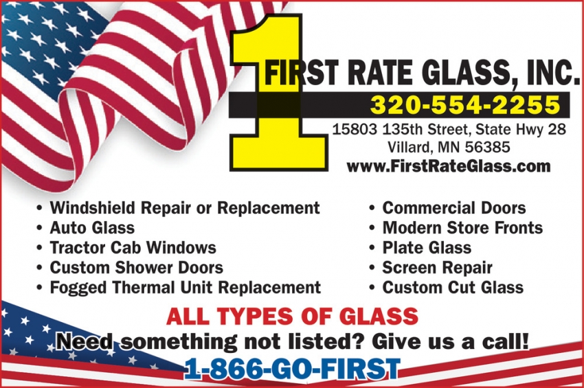 First Rate Glass, Inc