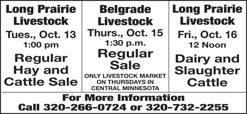 Long Prairie Livestock - Belgrade Livestock
