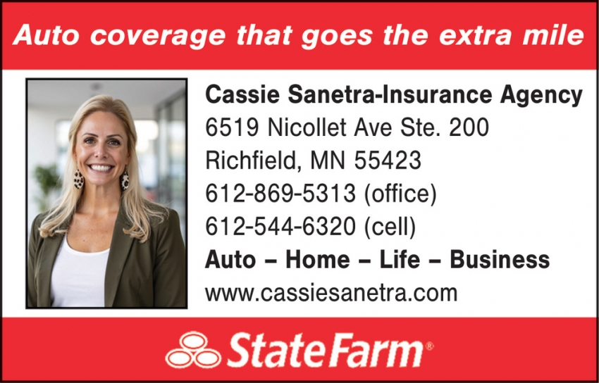 Cassie Sanetra Insurance Agency - State Farm