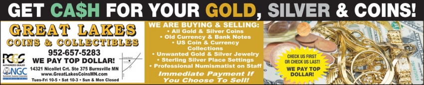 Great Lakes Coins & Collectibles