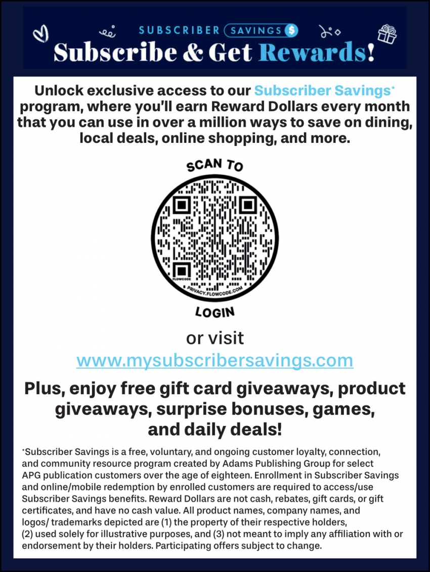 Subscriber Savings
