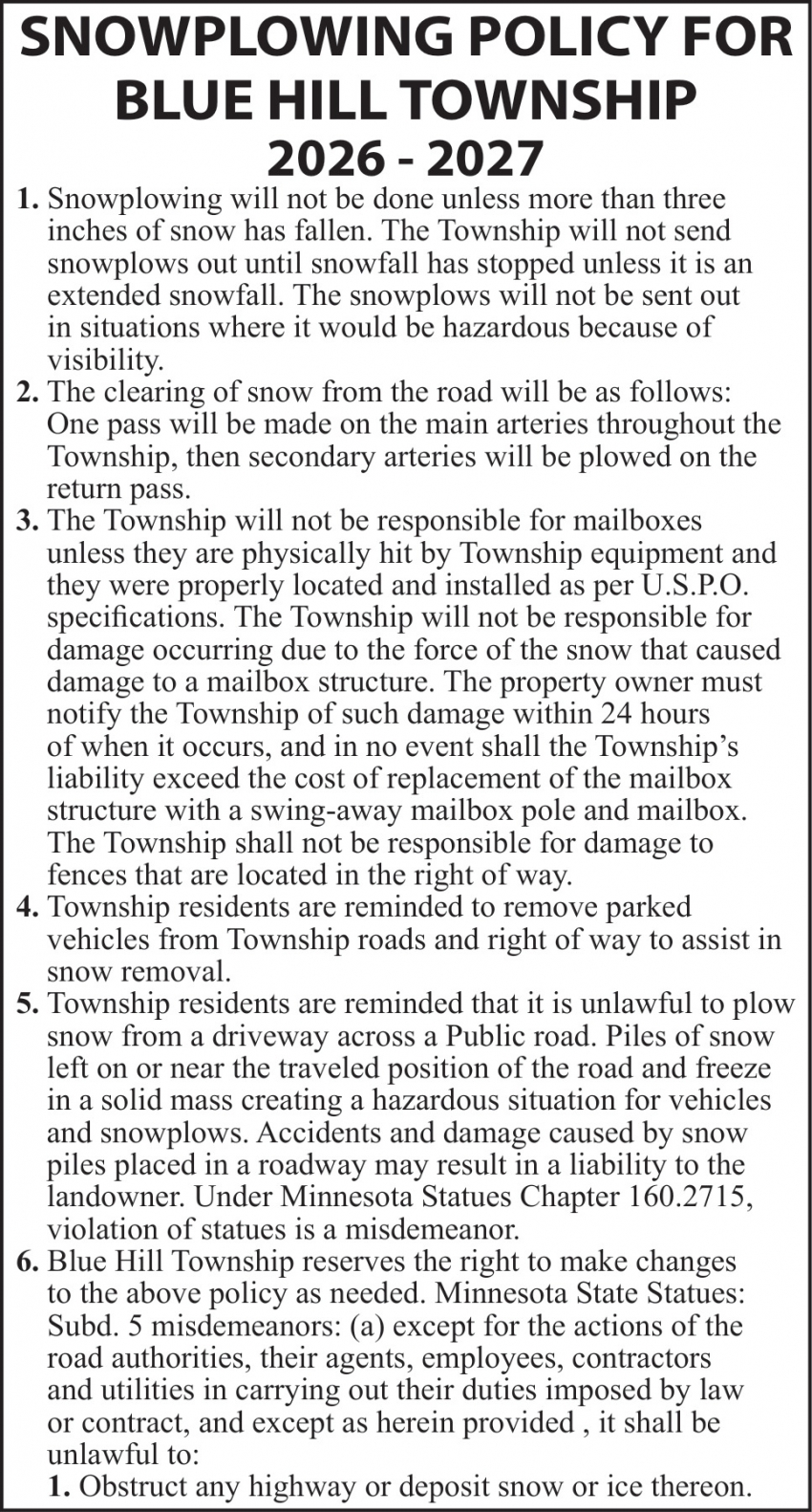 Blue Hill Township