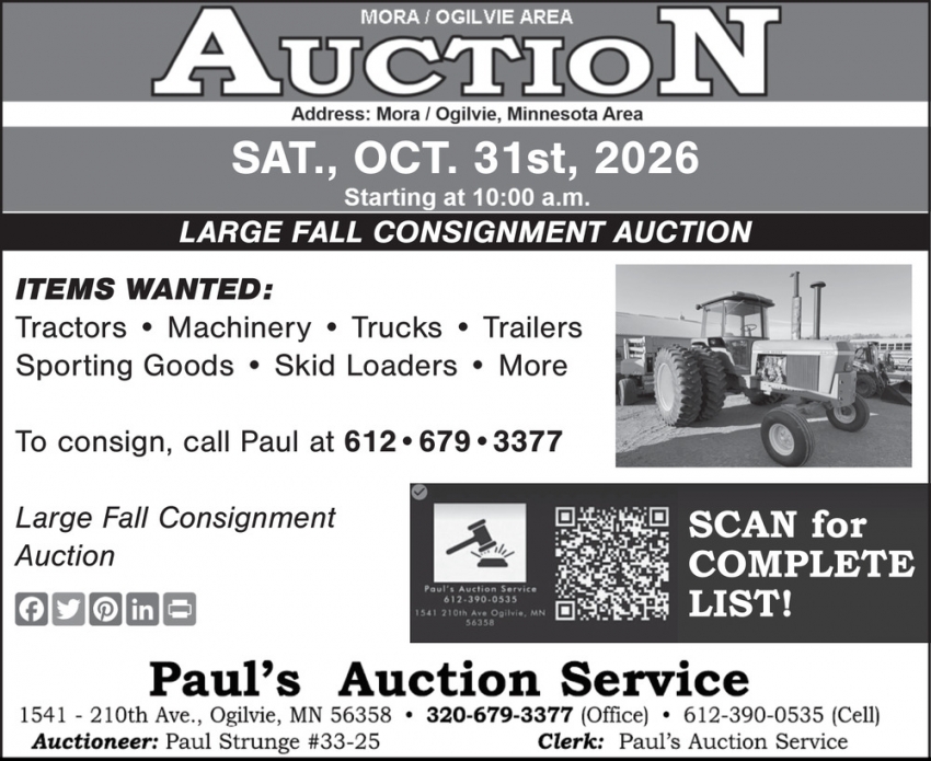 PAUL'S AUCTION SERVICE