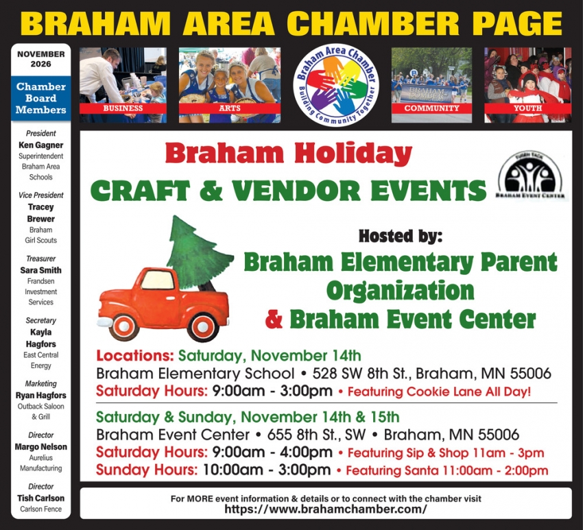 Braham Area Chamber