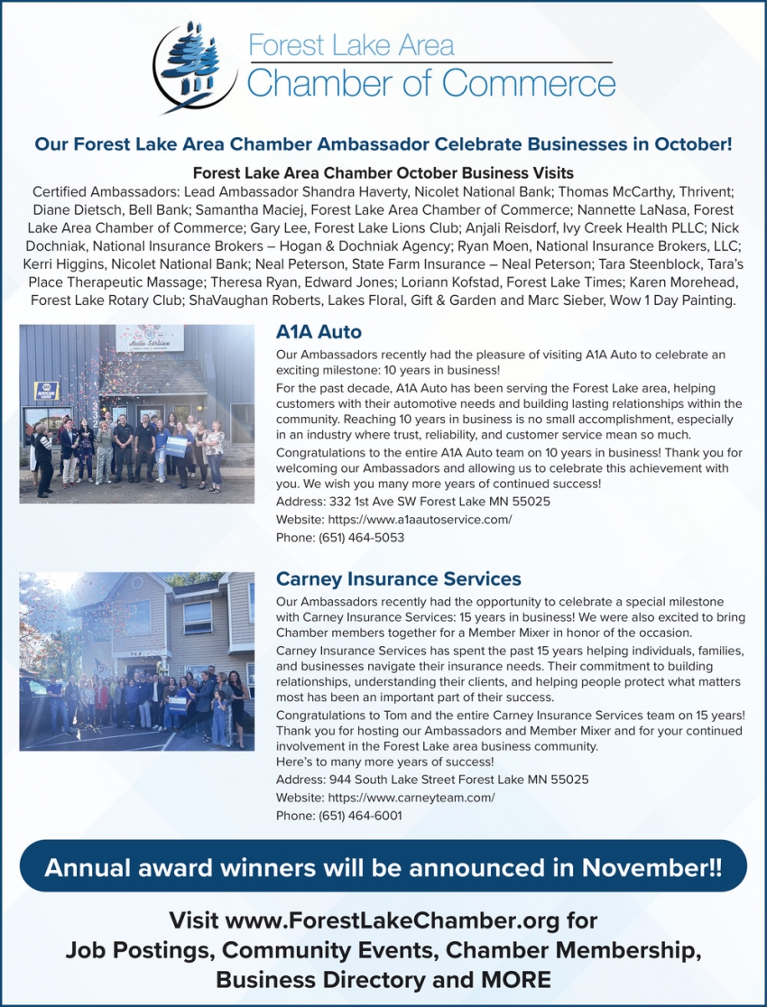 Forest Lake Area Chamber of Commerce