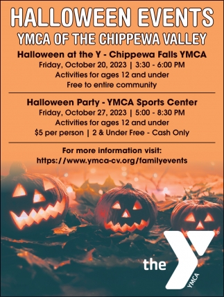 Halloween Events YMCA of the Chippewa Valley Chippewa Falls WI