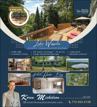 Lake Wissota Woods Water Realty Inc. Bloomer WI