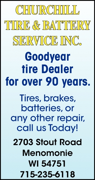 Goodyear Tire Dealer for Over 90 Years