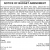 Notice of Budget Amendment