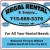 For All Your Rentals Needs