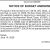 Notice of Budget Amendment