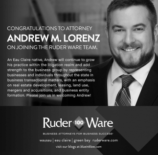 Congratulations to Attorney Andrew M. Lorenz