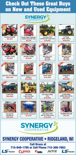 Check Out These Great Buys On New and Used Equipment