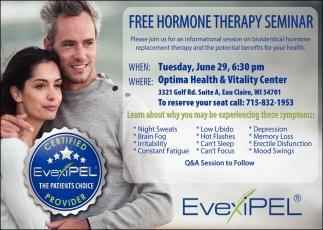 Free Hormone Therapy Seminar