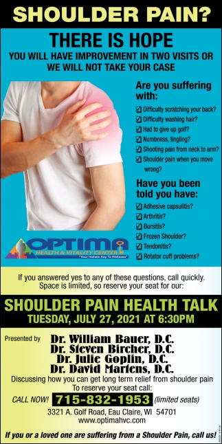 Shoulder Pain?