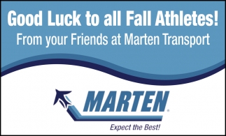 Good Luck To All Fall Athletes!