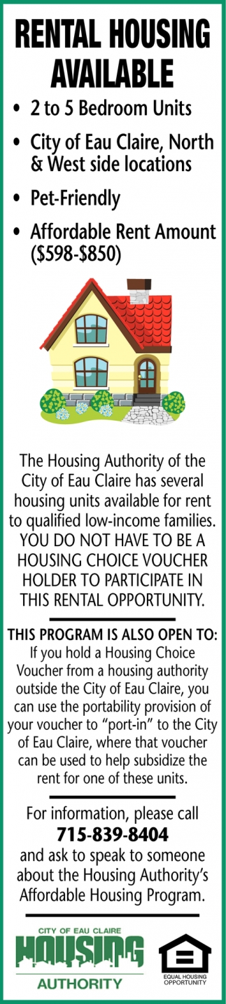 Rental Housing Available