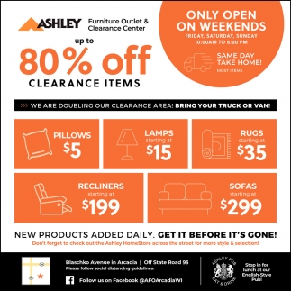 80% OFF Clearance Items
