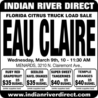 Florida Citrus Truck Load Sale