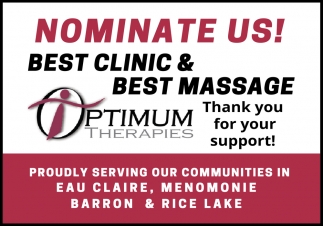 Nominate Us! Best Clinic & Best Massage