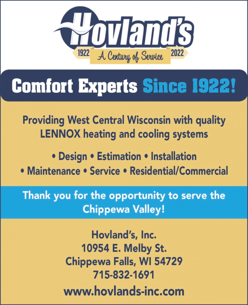 Hovland's, Inc