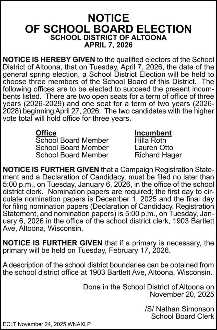 School District of Altoona