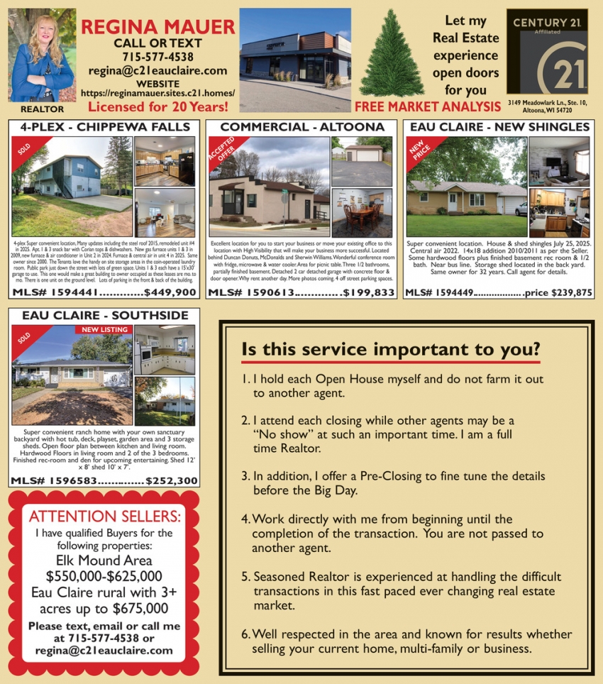 Regina Mauer - Century 21 Affiliated