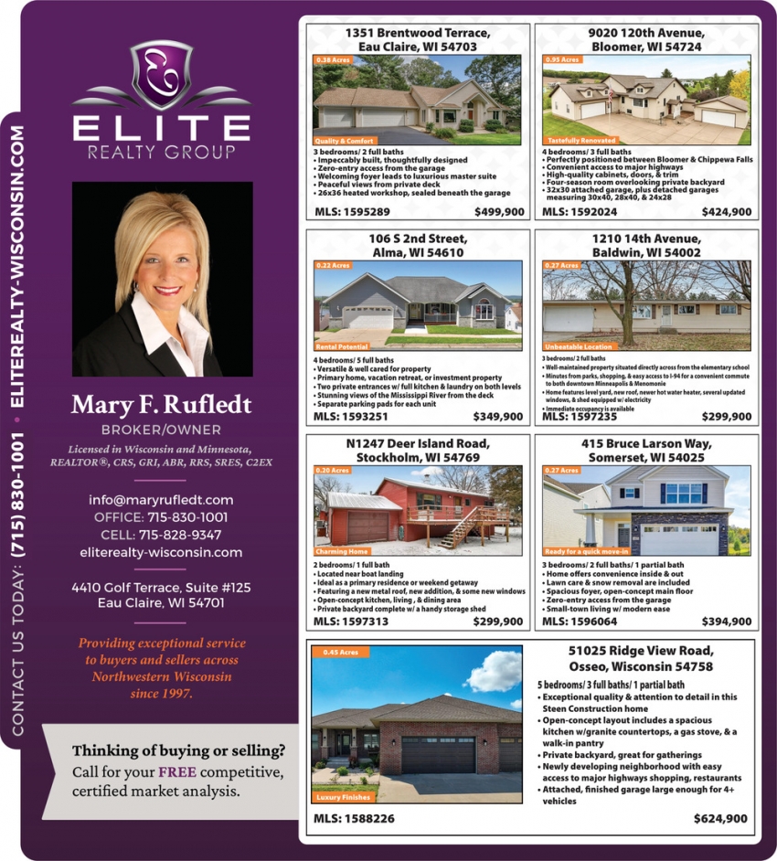 Mary F. Rufledt - Elite Realty Group