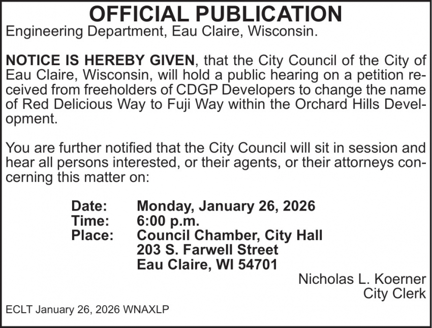 Eau Claire Engineering Department