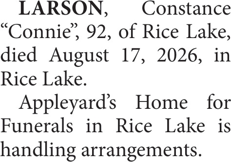 Appleyard's Home for Funerals Rice Lake