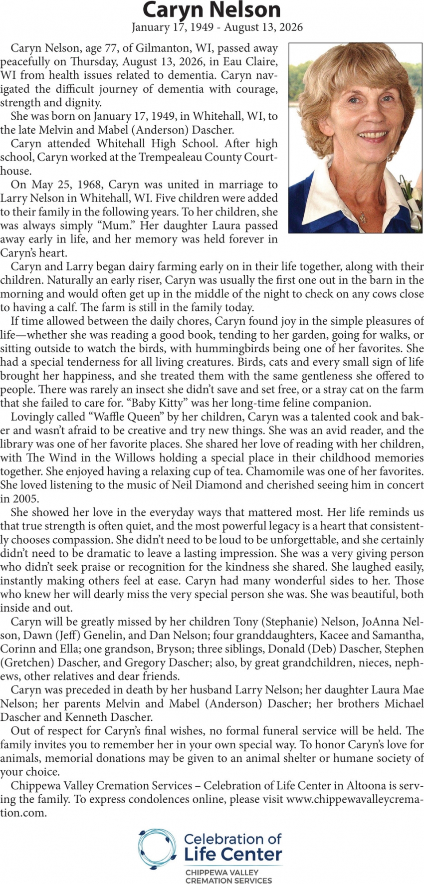 Chippewa Valley Cremation Services