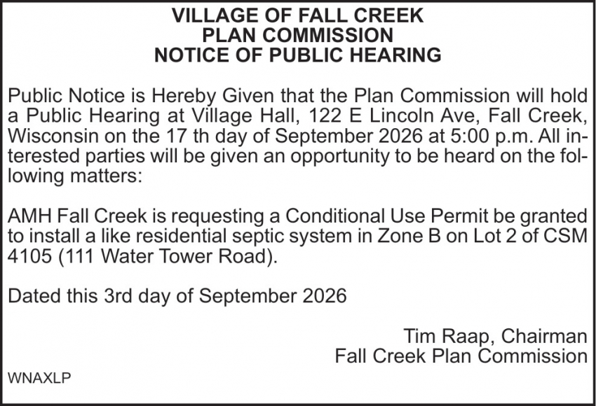 Village of Fall Creek