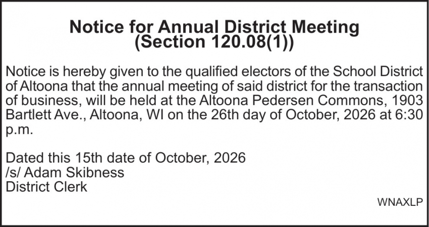 School District of Altoona