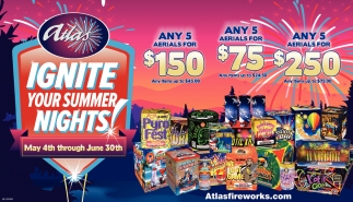 Ignite Your Summer Nights, Atlas Fireworks, Amherst, NH