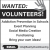 Wanted: Volunteers