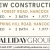 New Construction in Hancock