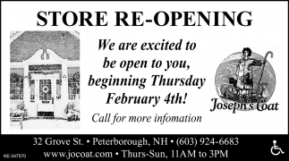 Store Re-Opening