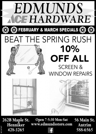 February & March Specials 