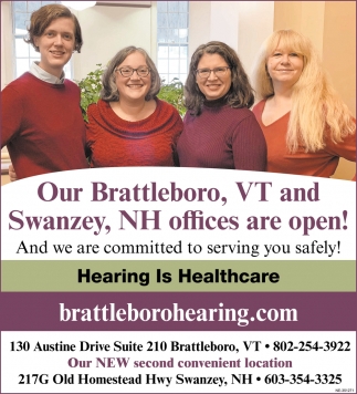 Our Brattleboro, VT And Swanzey, NH Offices Are Open!