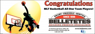 Congratulations MLT Basketball All-Star Team Players!